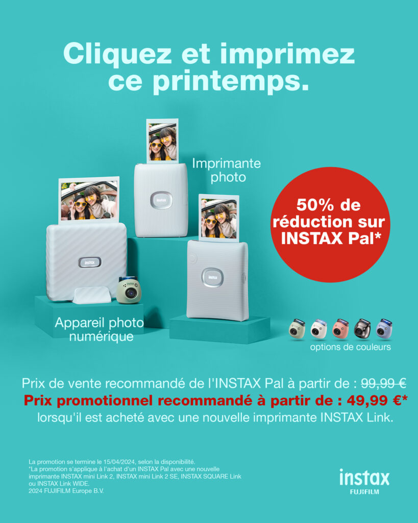 Promotion INSTAX Pal en combinaison avec INSTAX Link