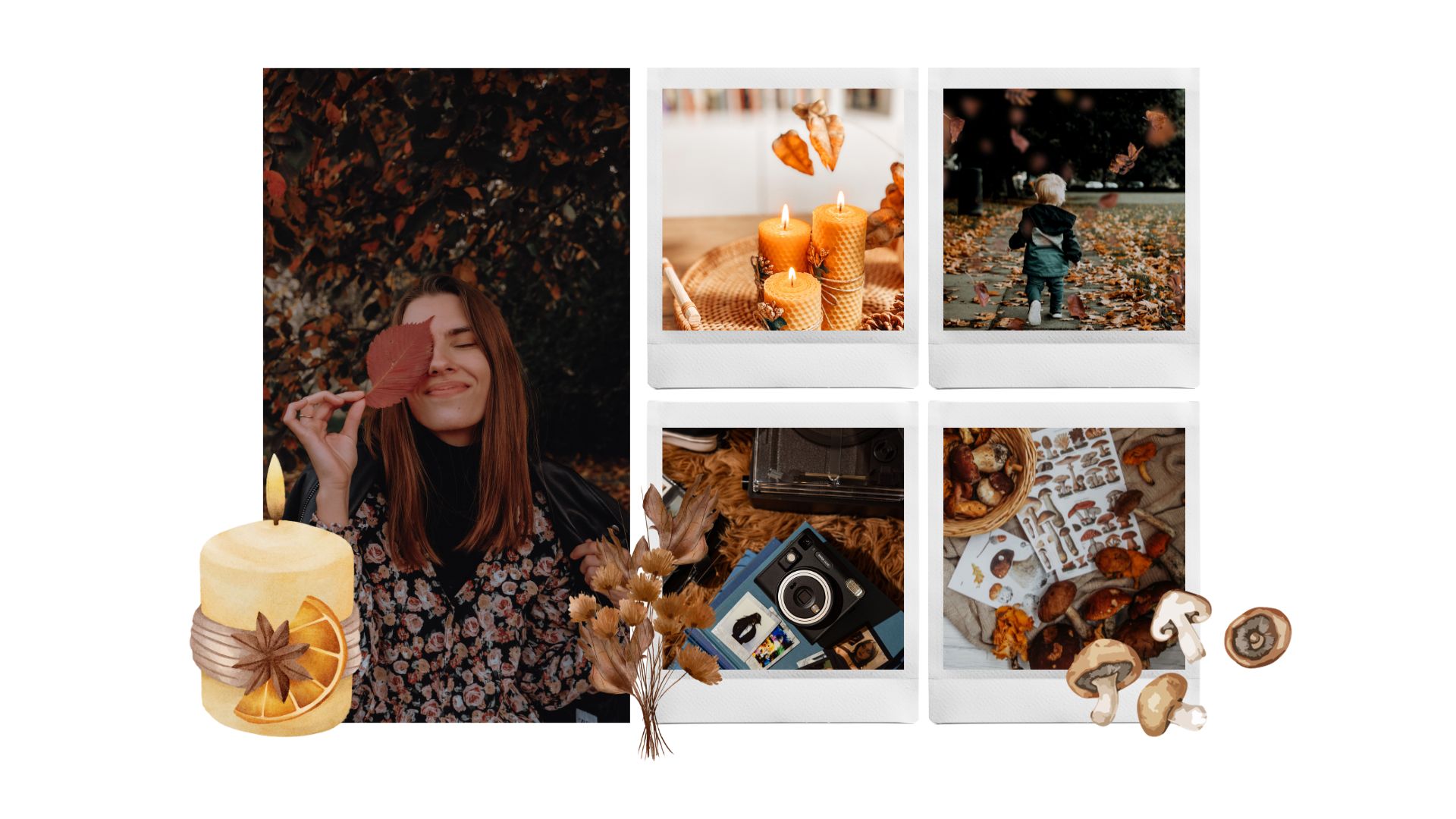 Collage otoño instax